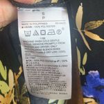 New Banana Republic Black Floral Satin Blouse Top Size S Photo 7