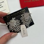 KJL Kenneth Jay Lane Women's Crystal Cluster Earrings, Gunmetal/Crystal Clip On Photo 2