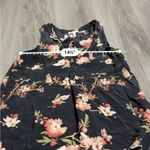 Joie  100% Silk Black & Pink Floral Print Sleeveless‎ Top Size XS Photo 6