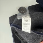 Sundry  Women's Lambswool Cardigan Blazer Overcoat Navy Blue Size 1 Small Photo 4