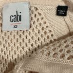 CAbi  XS Ivory Mesh Knit Hoodie Pullover Lightweight‎ Beachwear Boho Chic Photo 7
