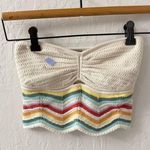 American Eagle  Live Your Life Crochet Mulitcolor Crop Tube Top XS Photo 0