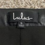 Lulus Lulu’s Black Pleather Mini Skirt Small Photo 4
