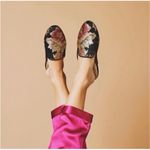 Birdies  Phoebe Floral Jacquard Slip On Flats Mule Size 7 Photo 4