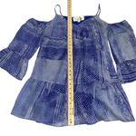 Rory Beca  100% Silk Mini Dress With Cold Shoulder Sleeve Beachy Boho xs Photo 6