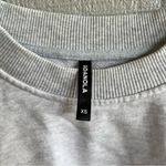 Adanola  Embroidered Logo Oversized Sweatshirt Pullover Heather Gray Size XS Photo 2