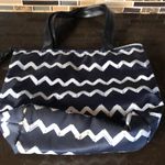 Adrienne Vittadini Lot of 2 makeup bags  Studio + black faux leather 8x10” travel Photo 2