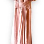Mother of the Bride Bridesmaids Drive Dusty Rose Size 6‎ Tie Back Pleated Bodice Pink Photo 8