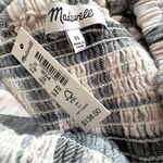 Madewell NWT Cotton Flannel Lucie Smocked Mini Dress in Lebaum Plaid Size XS Photo 6