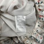 Nectar Clothing Mini Dress Women’s S Cream Floral Ruched Cottagecore Coquette Photo 7