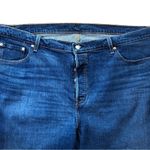Levi's 501 Original Cropped Sz. 24W Plus Size Jeans Button~Fly Stretch Dark Wash Photo 6