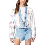 BLANK NYC  Making Memories Quilted Patchwork and Denim Jacket Photo 6