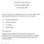 Free People Traveling Easy Kaftan in Red Photo 3