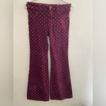 PilcroBurgundy corduroy   Boho chic Flare Jeans Photo 12