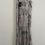 Adrianna Papell NWT  Metallic Floral Gown Dress | US 6 Photo 4