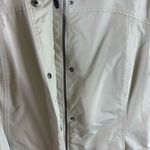 Eddie Bauer Tan Mid-Length High Neck Double Zipper Travex Nylon Jacket Size S Photo 3