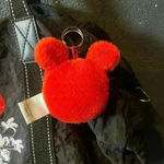 Disney Vintage  Mickey Mouse Black Red Duffel Bag Photo 2