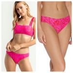 Raisin's  Surf Brand Pink & Red Making Waves Fiesta Tulum Hipster Bottoms Photo 1