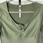 Victoria Sport Sz S Fabulous Green Crop Knit Top Photo 6