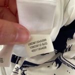 Anne Klein Pleated Bloomcore Dress Size 6 Navy White Floral Mature A-Line Work Photo 7