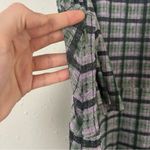 Hutch  Purple Green Plaid Mini Dress Casual 3X Pastel Formal Photo 5