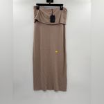 NBD  Tosca Fold Over Maxi Skirt in Taupe Photo 5