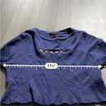 Forever 21  Purple Butterfly Waffle Knit Butterfly Graphic Cropped Tee Sz S‎ Photo 7