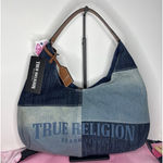 True Religion Blue Denim Hobo Bag Photo 0
