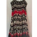 Cache Black Red Gathered Empire Boho Sun Dress Adjustable Strap Cotton NWT $118 Photo 3