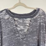 Free People We The Free  Distressed V Neck Jordan Burnout Tunic Top Women's L Photo 2