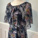 Modcloth Midi Dress Floral Flutter Sleeves Sz Small Flowy Boho Formal Pockets Photo 2