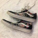 Vans  Old Skool Black White Floral Lace Up Unisex Sneakers Men’s 7, Women’s 8.5 Photo 0