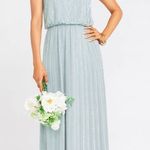 Show Me Your Mumu Victoria Beaded Maxi Dress Silver Sage Photo 0