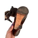 Fendi  Brown Suede Leather Platform Slingback Heels Size 37 / US 7 Photo 6