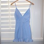 superdown Revolve  Mayra Blue Polka Dot Dress Size XXS Party Coquette Mini Ruffle Photo 4