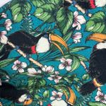 Dolan Anthropologie Left Coast Smocked Puff Sleeve Toucan Tropical Size Large Photo 4