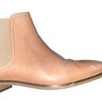 Toms Ella Leather Chelsea Boots Womens Size W7 Honey Leather Faux Shearling Photo 3