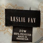 Leslie Fay Vintage 90s Plus Size Blue Gold Indie Mandala Hippie Eclectic Dress Photo 4