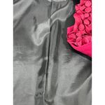 Coldwater Creek  Women's Floral Ruffle Collar Blazer Jacket Lined Burgundy Sz 16 Photo 6