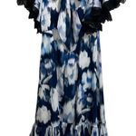 Sachin + Babi NEW NWT Camryn Midi Dress In Blue Ikat Floral Photo 7