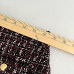 Loft Tweed Mini Skirt Gold Button Front Pocket 8 Petite Photo 3