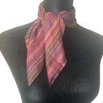 Ny&co NY &  Burgundy Striped Sheer Scarf Photo 1