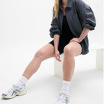 Athleta  | lunar sheen snap button adjustable waist shirt Photo 0