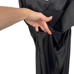 ZARA  Satin Effect Cut Out Dress in Black Bloggers Fav XS 4432/201 Wedding Guest Photo 9