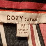Cozy Casual Striped Blouse Size Medium Photo 3