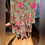 WAYF Revolve Floral Tiered Ruffle Dress In Sage Folk Floral Small Fairy Photo 6