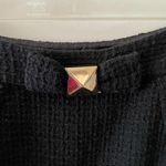 Kate Spade Textured Black Bow Back Mini Skirt Photo 2