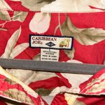 Caribbean Joe Tropical Button Down Floral Shirt Women’s Size Large Island Shirt! Photo 2