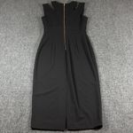 Calvin Klein  Women's Sleeveless Dress Black Back Zip Black Sz 2 Business Office‎ Photo 3