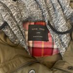 Love Tree Khaki Green Vest With Hoodie Photo 3